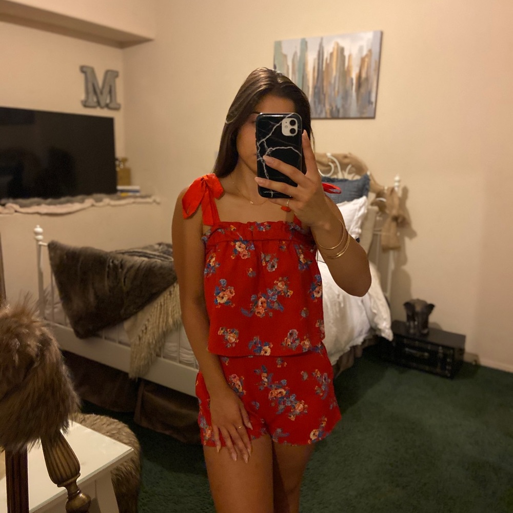 2 piece set- floral